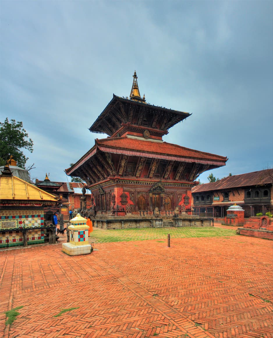 Traditional pagoda architecture at Changu Narayan Temple